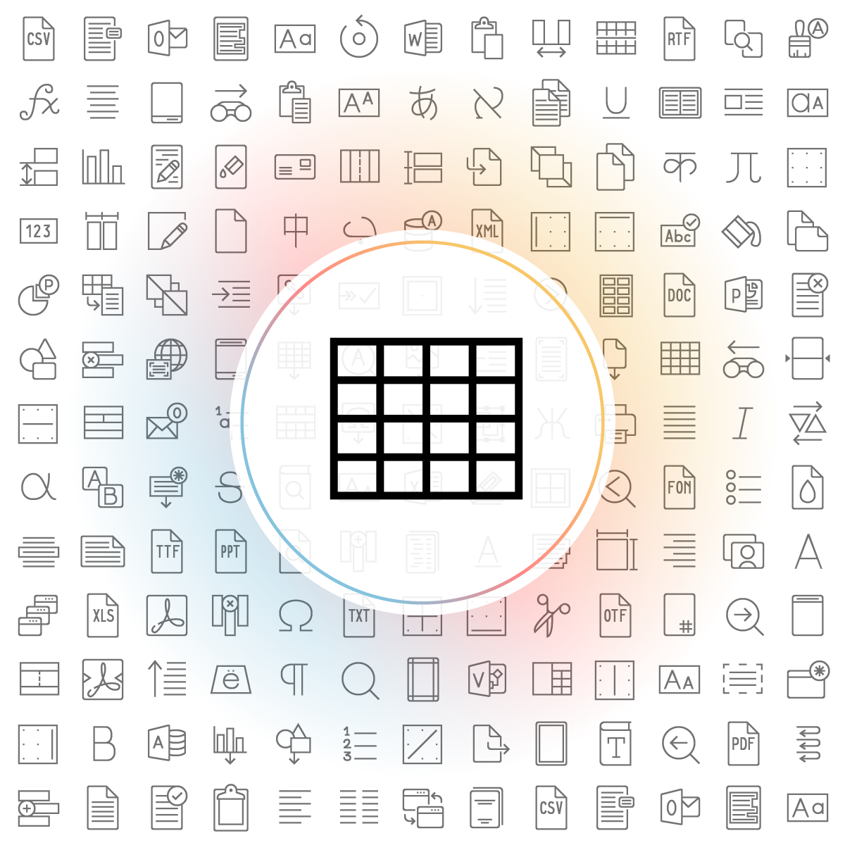 Tables Icons - Iconshock