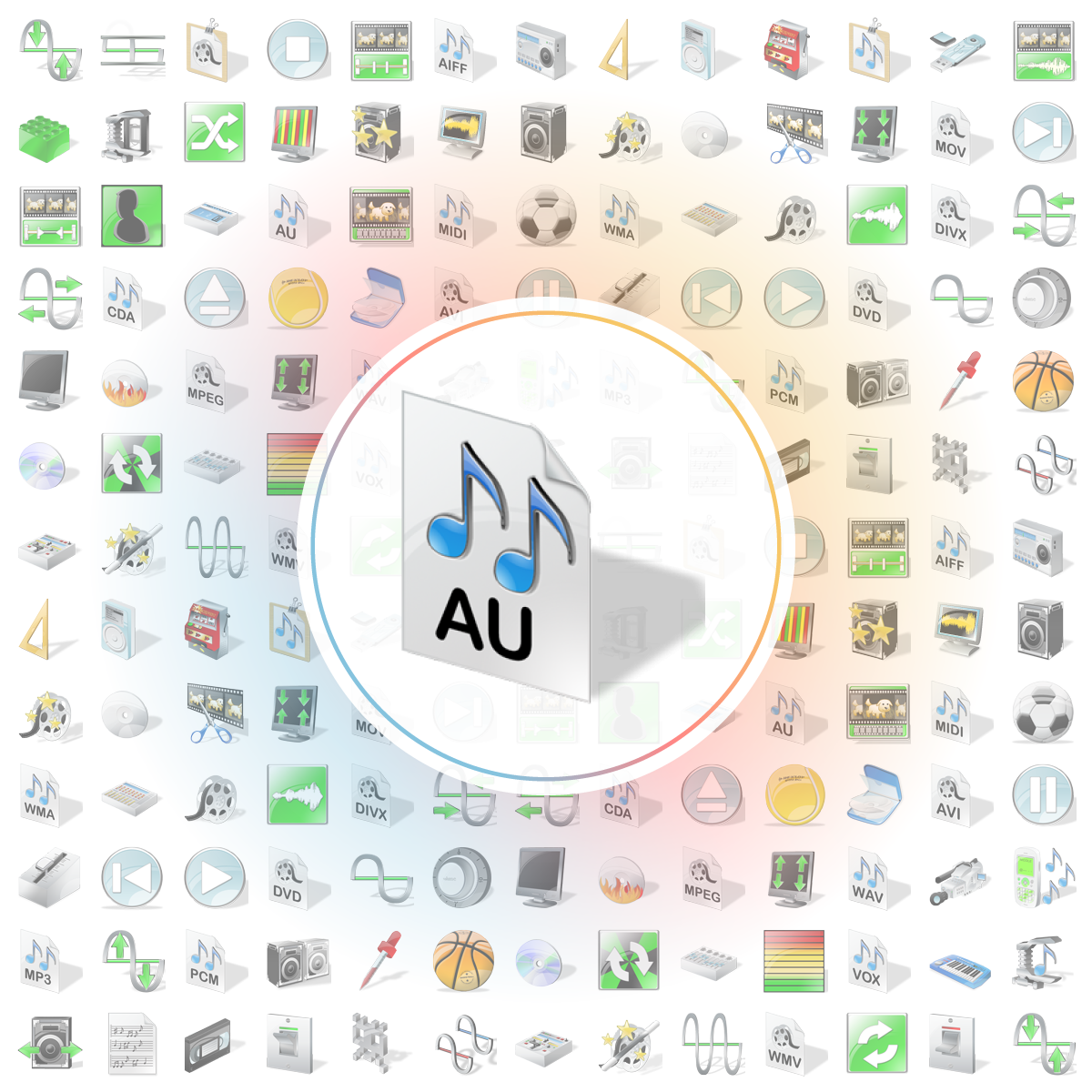 Au file format Icon - Iconshock