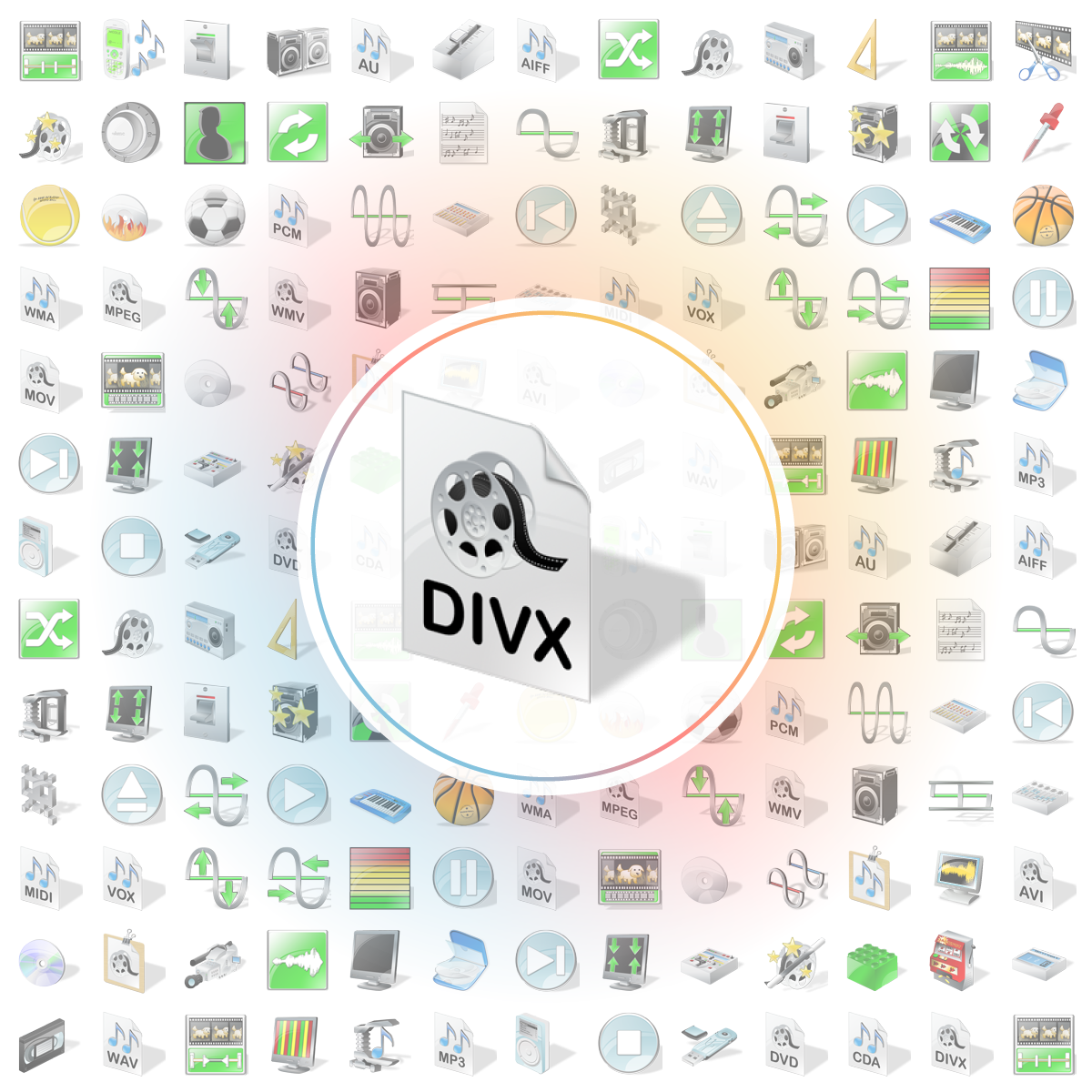 Divx video format Icon - Iconshock
