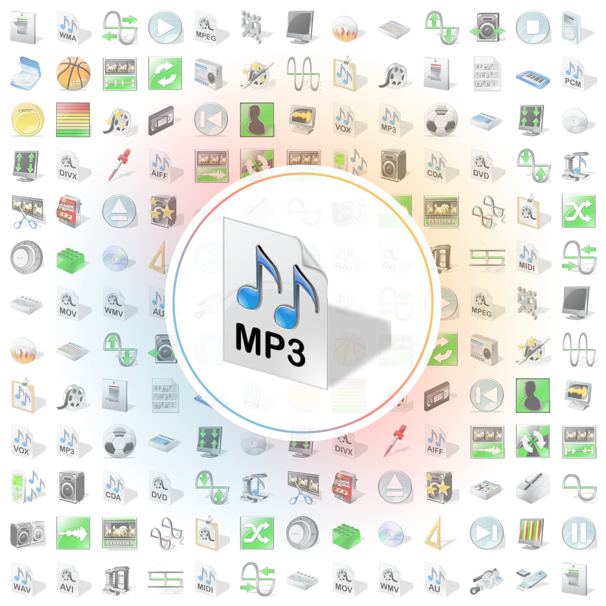 Mp3 file format Icon - Iconshock