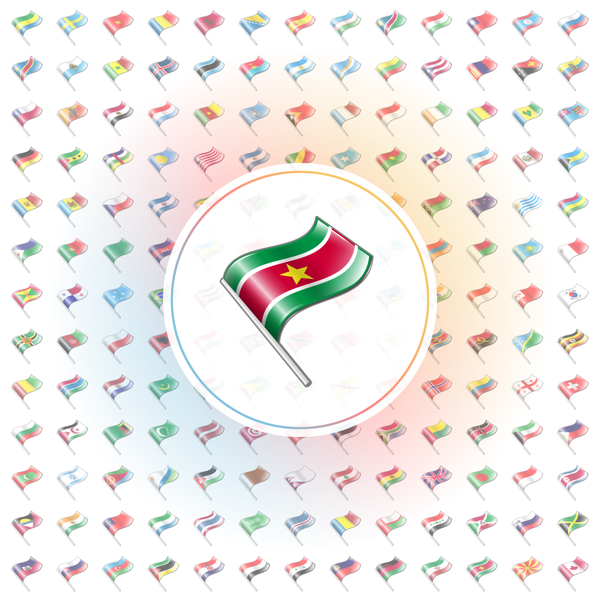 Suriname Icon - Iconshock