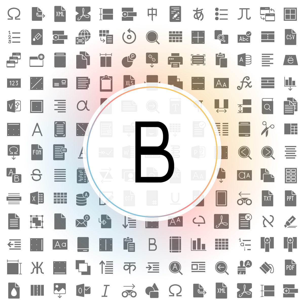 Font bold Icon - Iconshock
