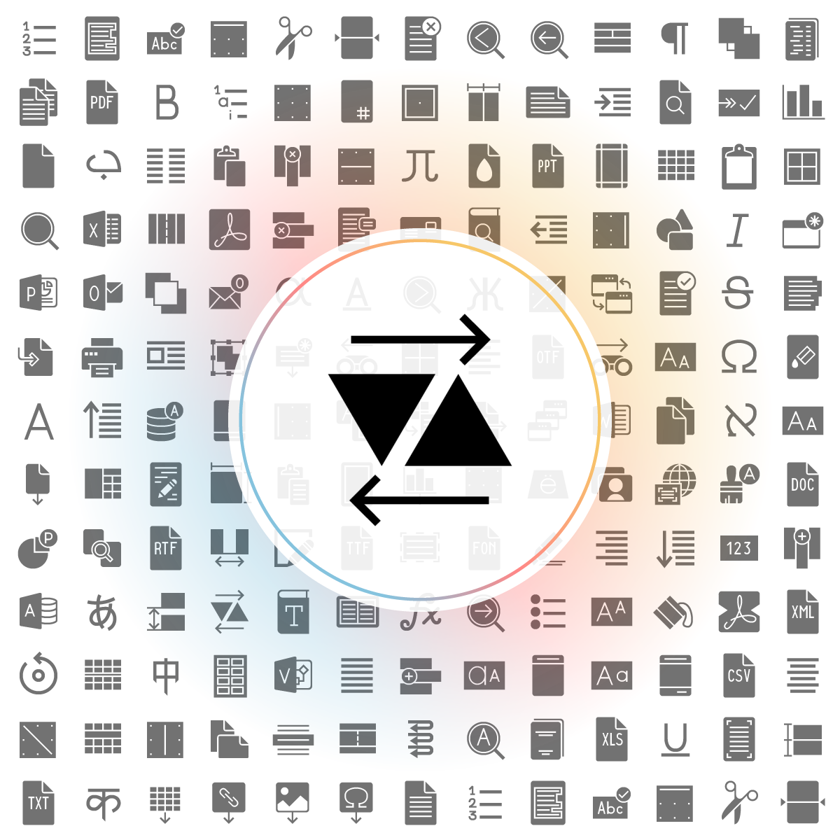 Kerning Icon - Iconshock
