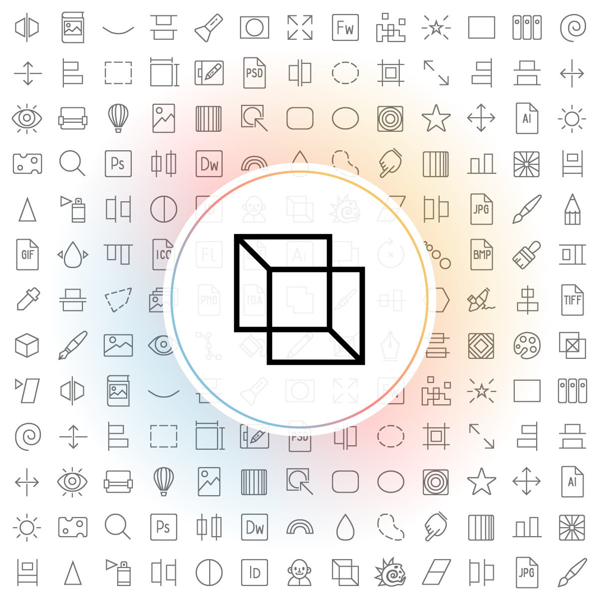 Overlap Icons - Iconshock