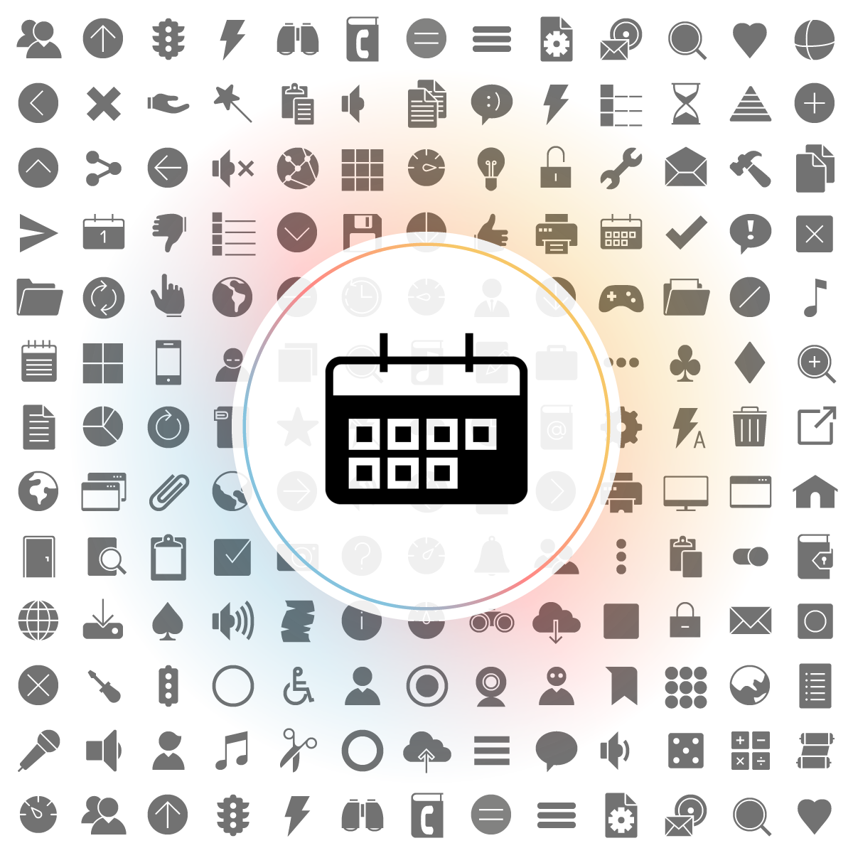 Calendar week Icon - Iconshock