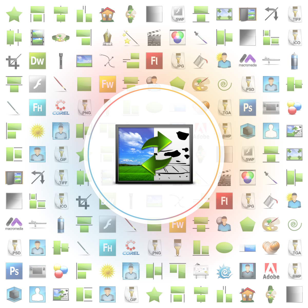 Vector to raster Icon - Iconshock