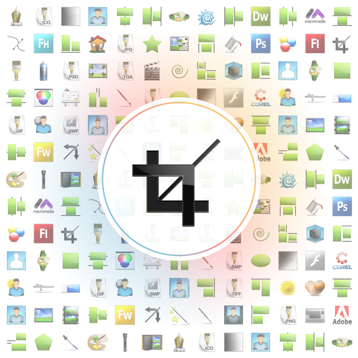 Crop Icon - Iconshock