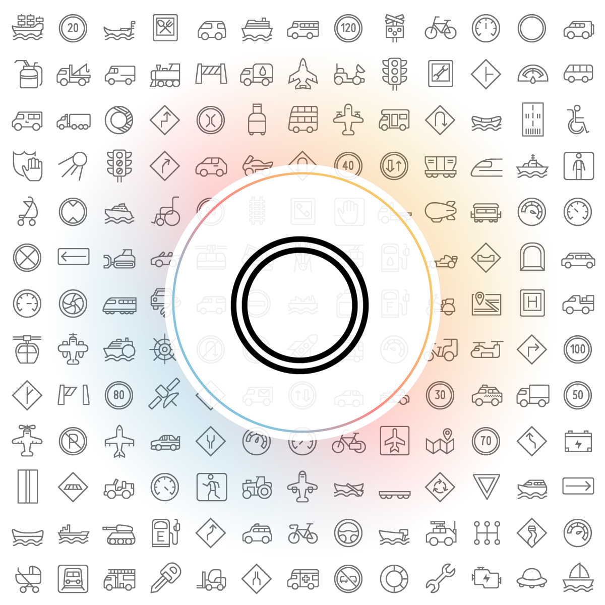 Sign_no_vehicles Icons - Iconshock
