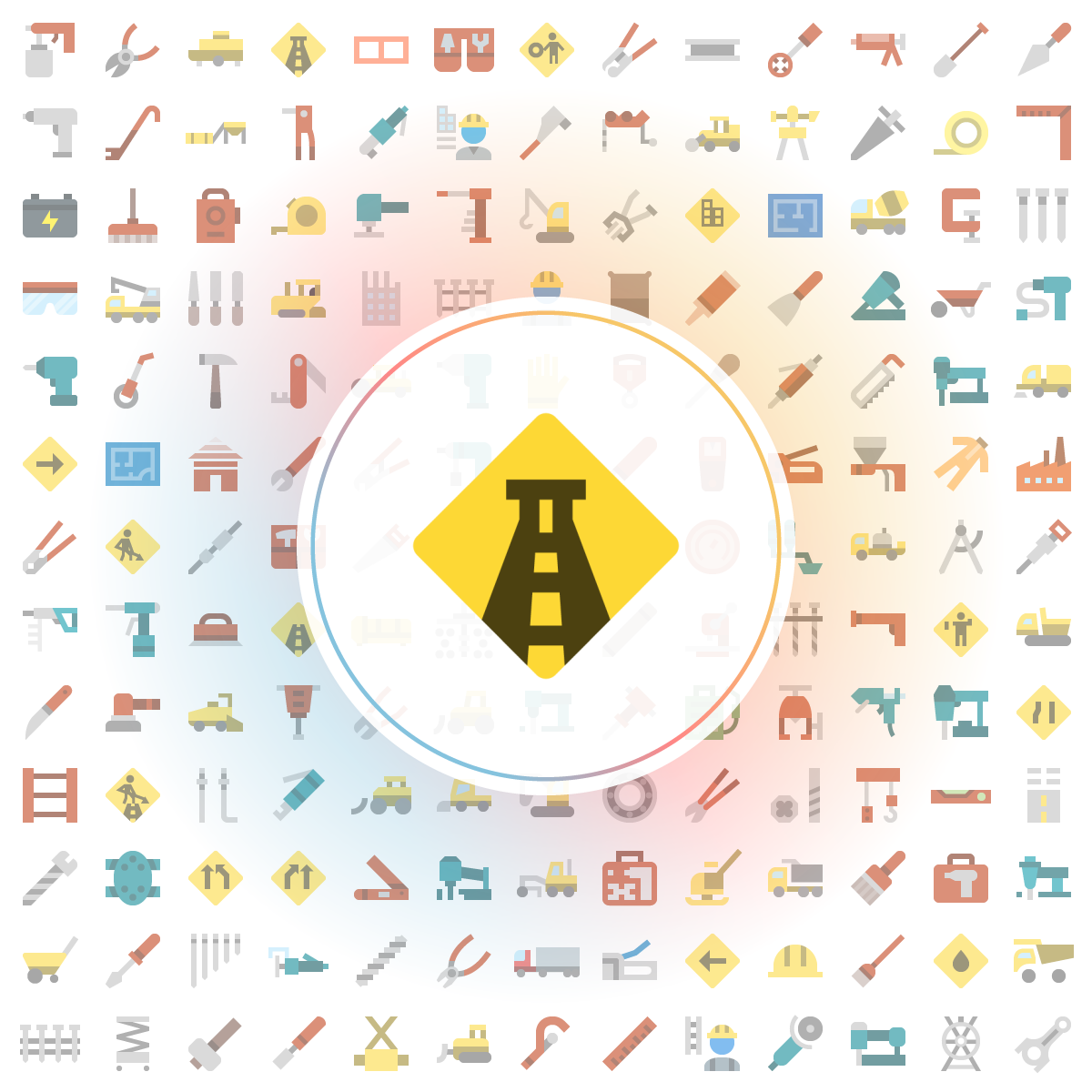Road closed sign Icon - Iconshock