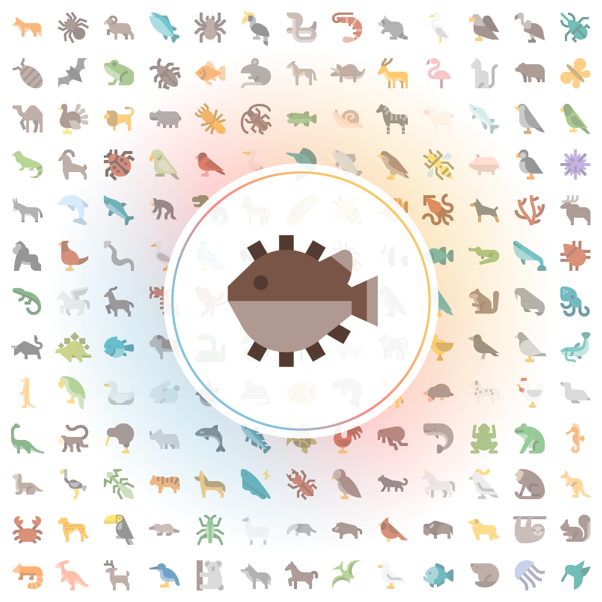 Pufferfish Icon - Iconshock