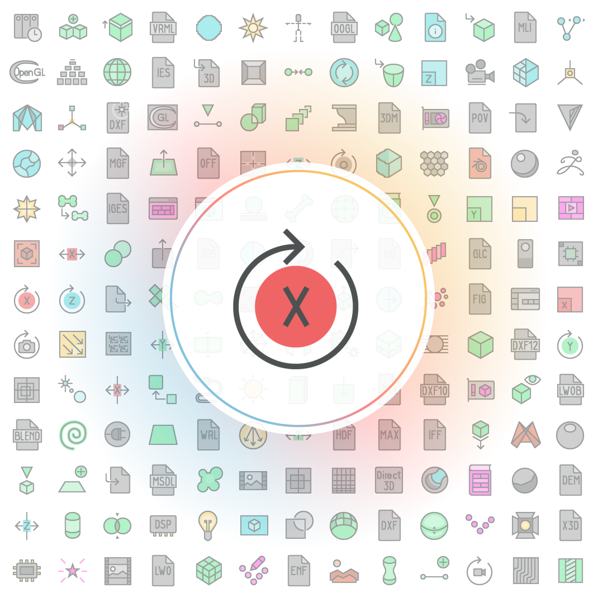 Rotate x Icon - Iconshock