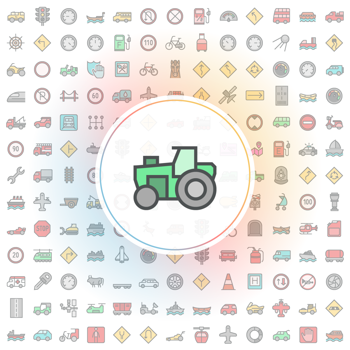 Tractor Icon - Iconshock