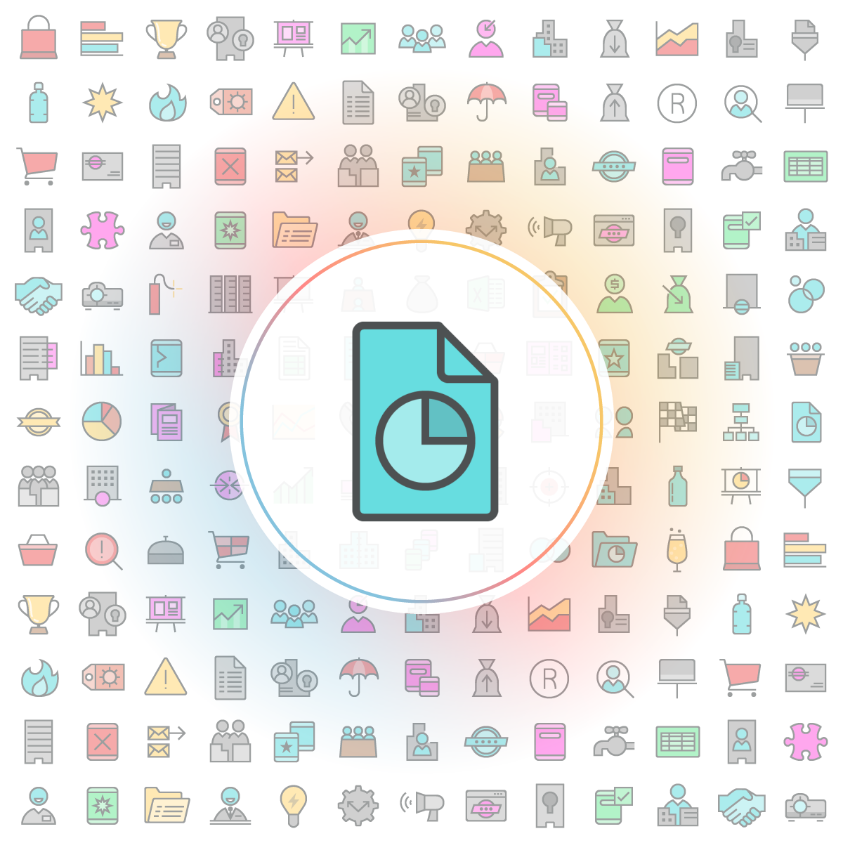Graphic report Icon - Iconshock