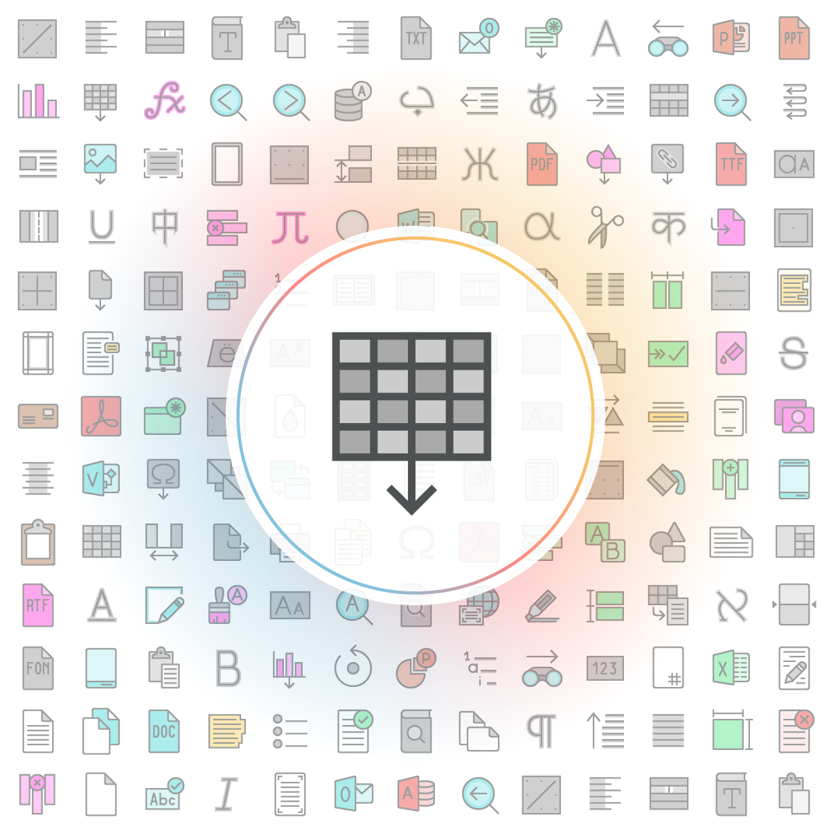 Insert table Icon - Iconshock