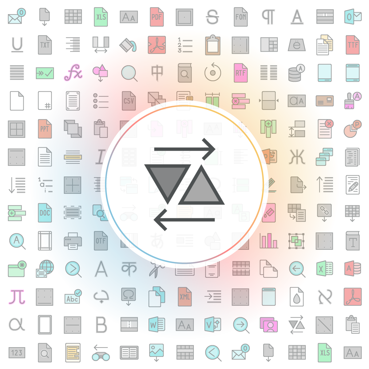 Kerning Icon - Iconshock