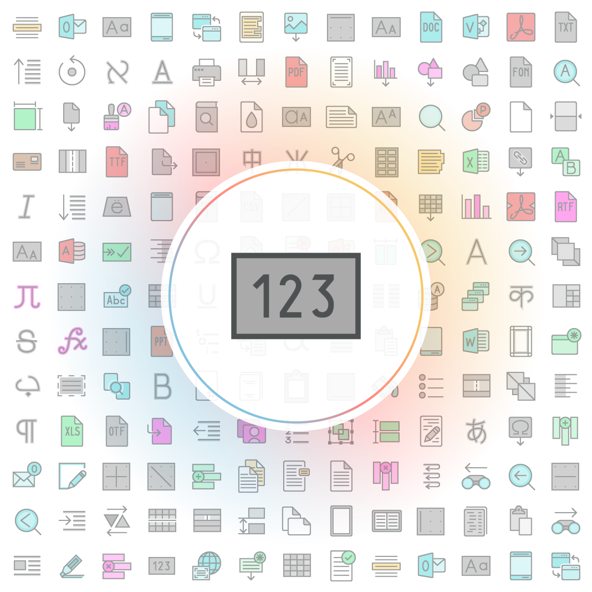 Word count Icon - Iconshock