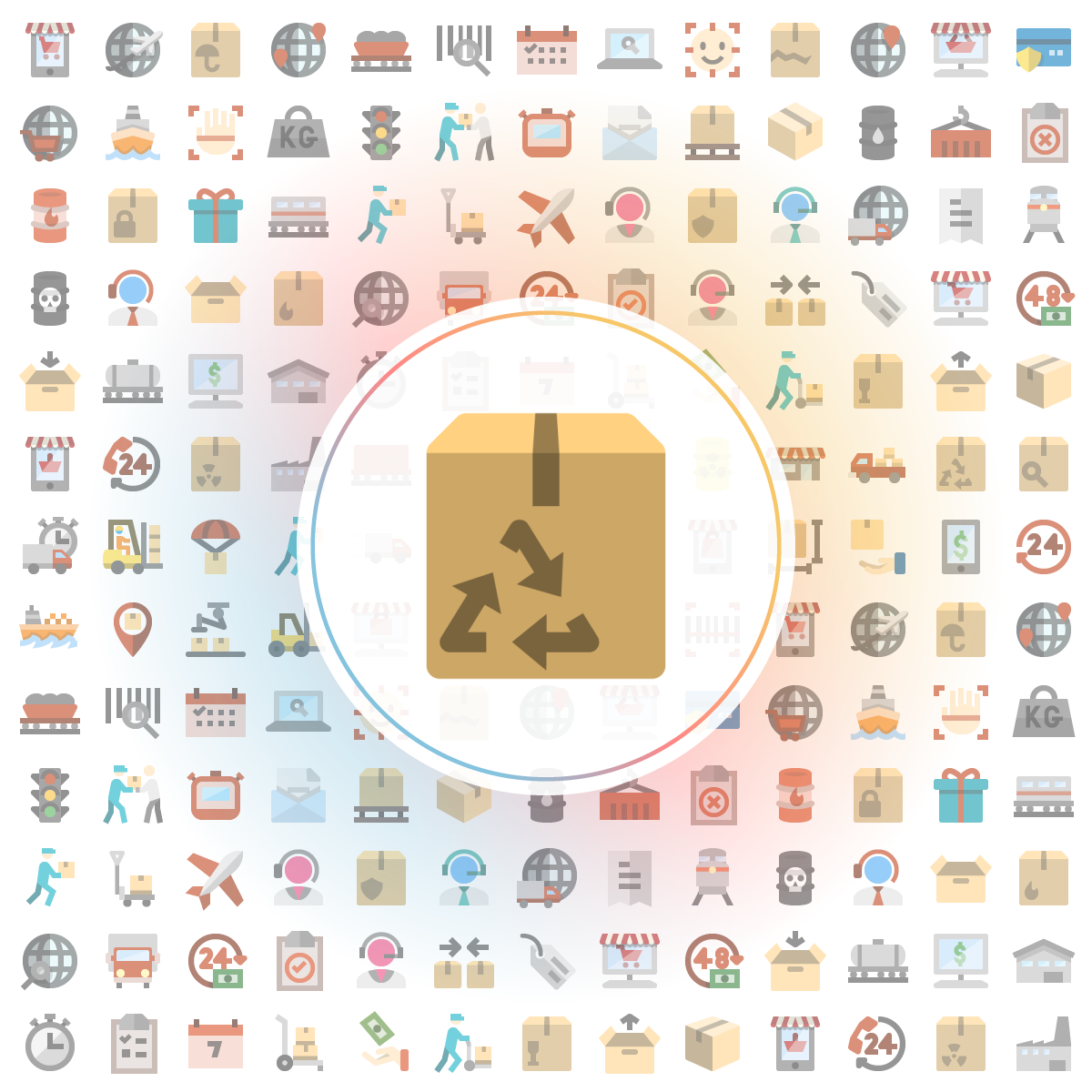 Recycle box Icon - Iconshock